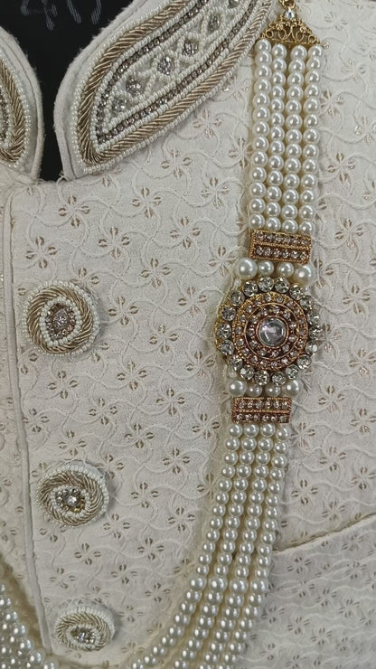 Groom Necklace For Men, groom kantha, wedding necklace, Sherwani necklace, Sherwani kantha